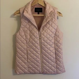 Banana Republic Quilted Puffer Vest light Pink XS